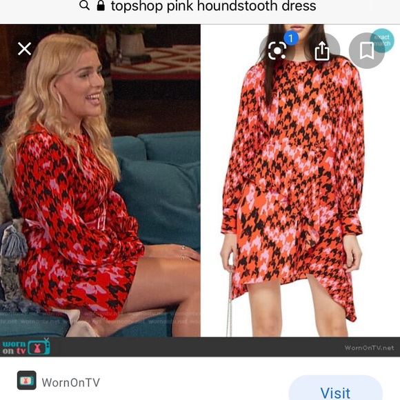 👗 SALE 4 for $30 ✨
Topshop Pink Houndstooth Dress - Picture 6 of 7